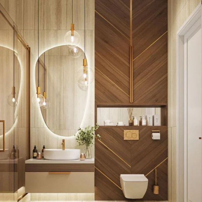 Loodo Model Şık Dizaynlı Banyo Aynası