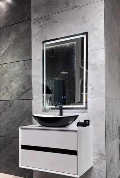 Dikdörtgen Led Işıklı Banyo Aynası