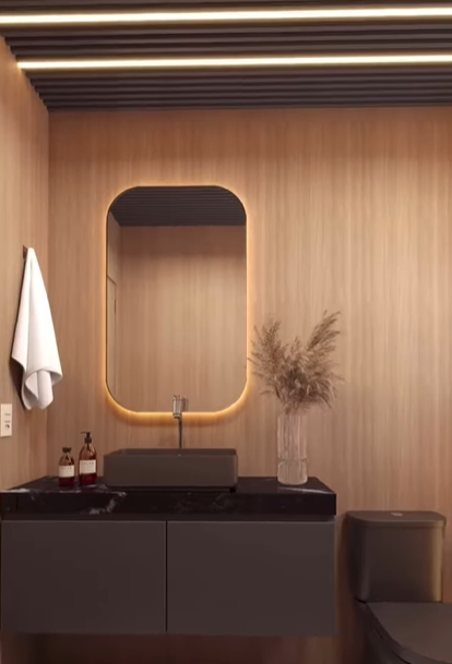 Dikdörtgen Ledli Banyo Aynası