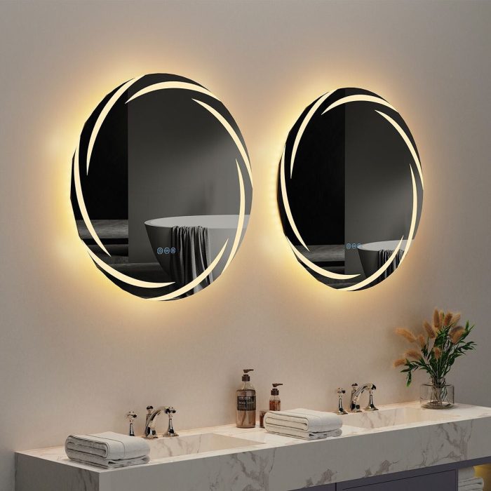 Yuvarlak Ledli Banyo Aynası
