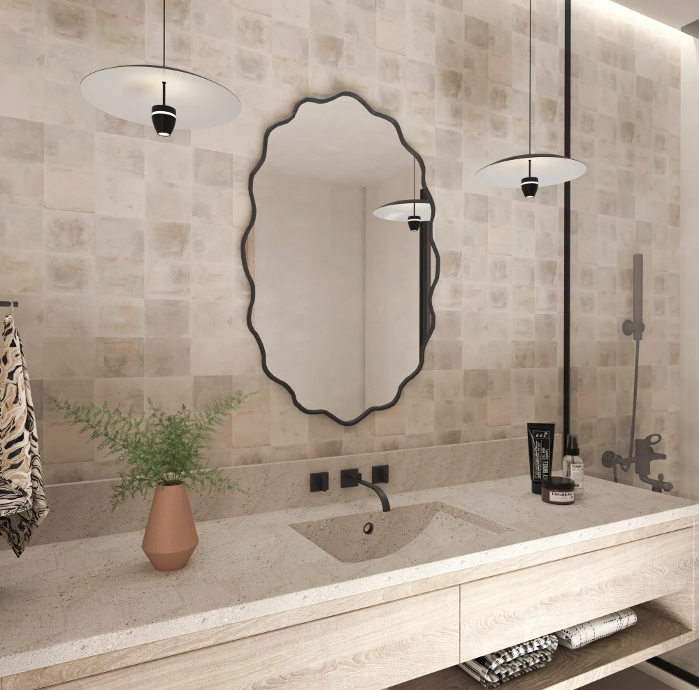 Çiçek Model Zarif Duvar Aynası - Görsel 5