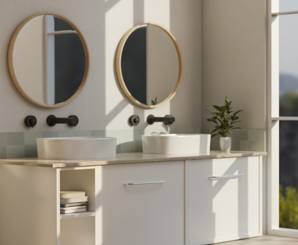 Ahşap Çerçeveli Banyo Aynası