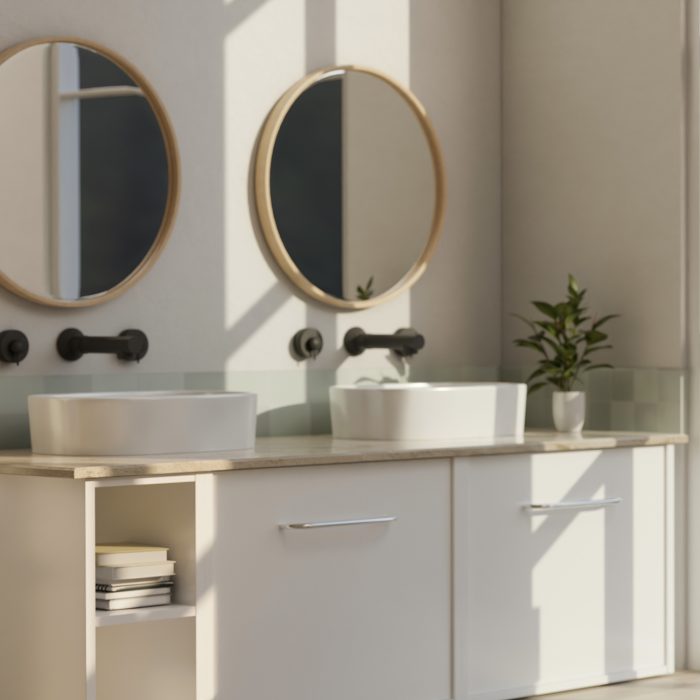 Ahşap Çerçeveli Banyo Aynası